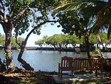 Big Island, Kohala Coast, Mauna Lani Resort Hawaiian fish ponds